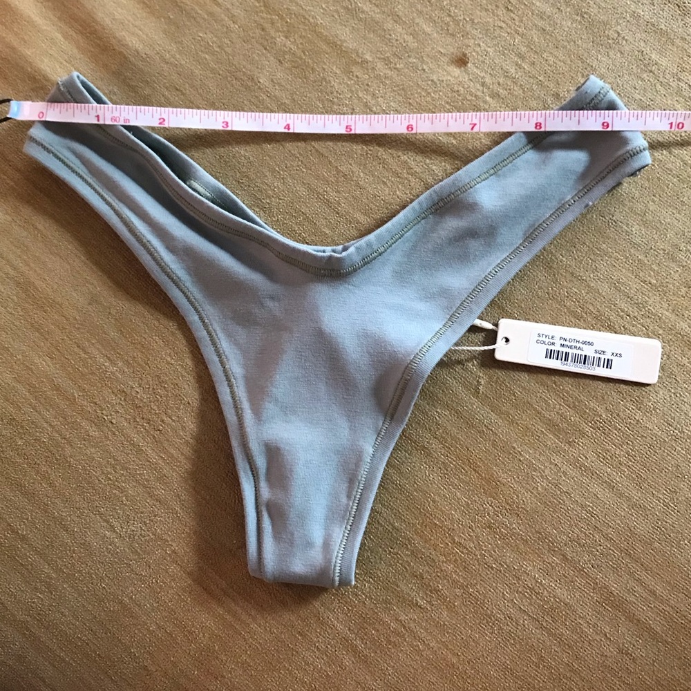 XX SOLD XX Skims || Cotton Dipped Thong - Mineral - Picture 5 of 8